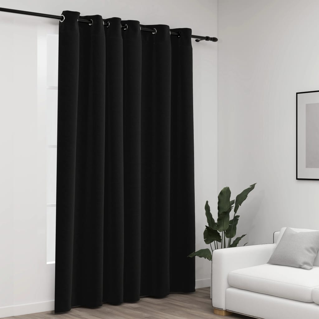 Vidaxl Curtain lnun vypadá zatraceně očima 290x245 cm antracite