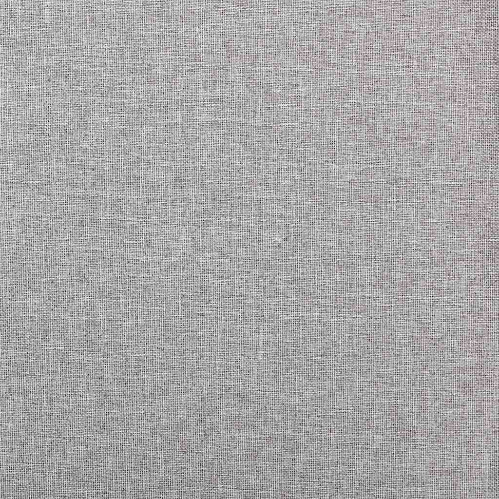 Vidaxl curtains linen look blackout hooks 2 st 140x225 cm gray