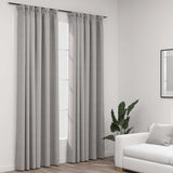 Linen tende Vidaxl sembrano ganci dannosi 2 pezzi 140x245 cm grigio