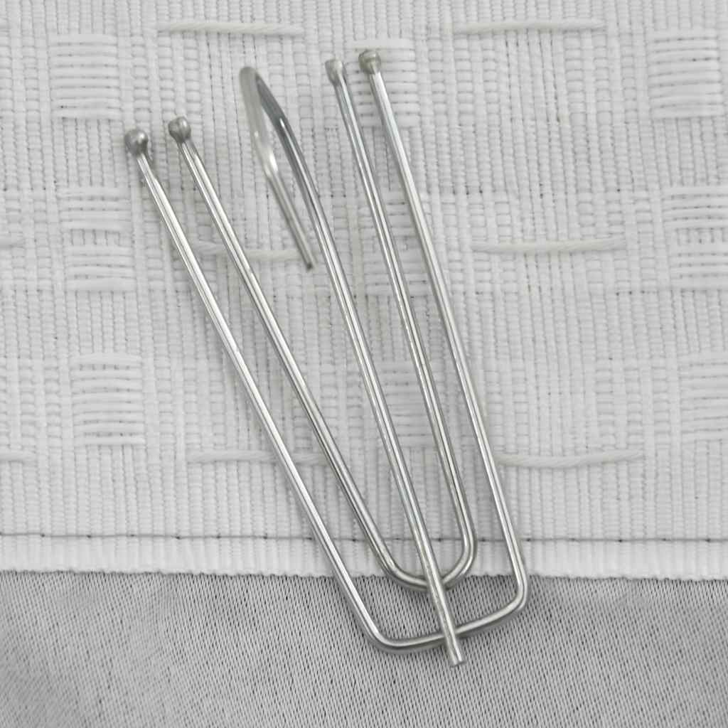 Vidaxl Curtain Linnen kuckt Verdammt mat Hooks 290x245 cm Grau