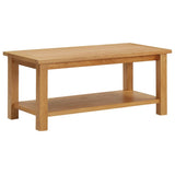 Vidaxl salontafel 90x45x40 cm massief eikenhout