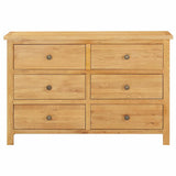 Vidaxl ladekast 105x33,5x73 cm massief eikenhout