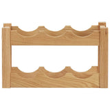 Vidaxl wijnrek voor 6 flessen 37x21x21 cm massief eikenhout