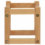 Vidaxl wijnrek voor 6 flessen 37x21x21 cm massief eikenhout
