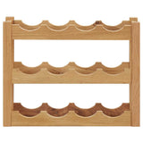 Vidaxl wijnrek voor 12 flessen 47x21x36 cm massief eikenhout