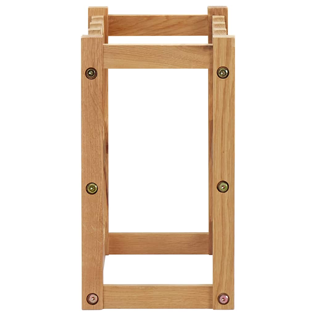 Vidaxl wijnrek voor 12 flessen 47x21x36 cm massief eikenhout