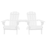 Vidaxl tuinstoelen adirondack met tafeltje massief vurenhout wit