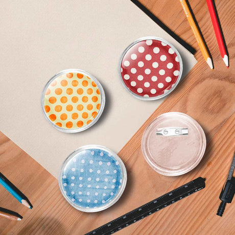 Vidaxl buttons met spelden 100 st 44 mm acryl