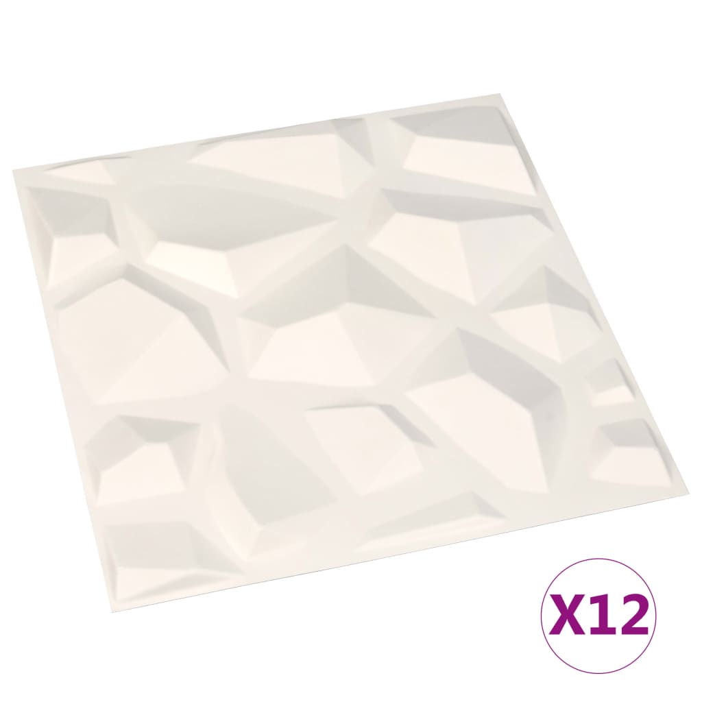 Vidaxl Wandpannelen 12 PCs 3 m² 0.5x00.5 m