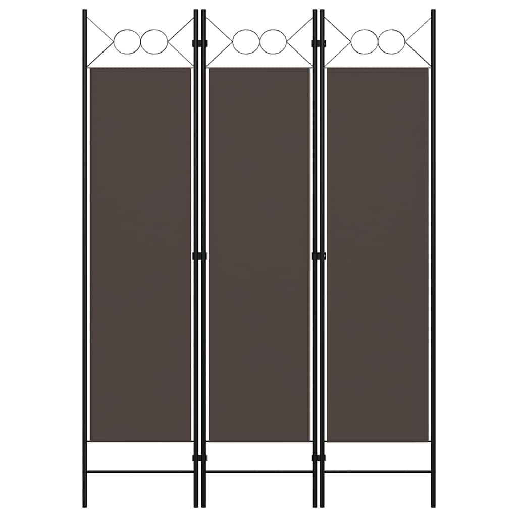 Vidaxl kamerscherm met 3 panelen 120x180 cm bruin