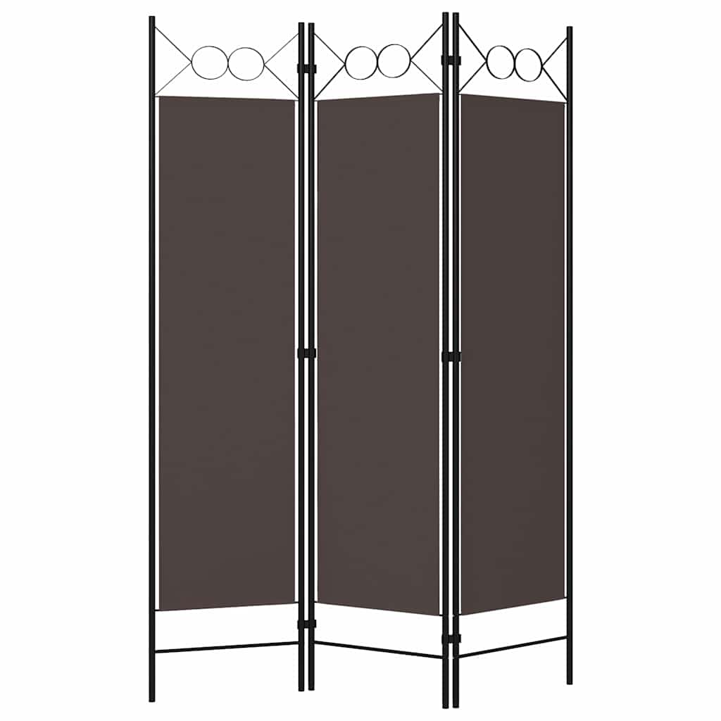 Vidaxl kamerscherm met 3 panelen 120x180 cm bruin