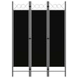 Vidaxl kamerscherm met 3 panelen 120x180 cm zwart