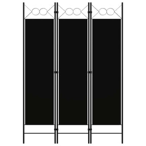 Vidaxl kamerscherm met 3 panelen 120x180 cm zwart