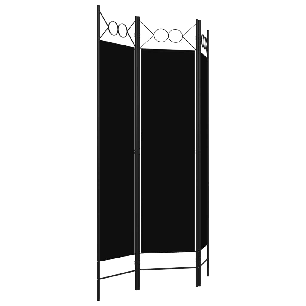 Vidaxl kamerscherm met 3 panelen 120x180 cm zwart