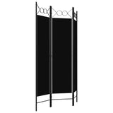 Vidaxl kamerscherm met 3 panelen 120x180 cm zwart