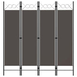 Vidaxl kamerscherm met 4 panelen 160x180 cm antraciet