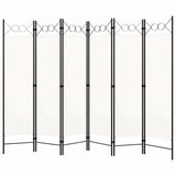 Vidaxl kamerscherm met 6 panelen 240x180 cm wit