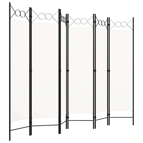 Vidaxl kamerscherm met 6 panelen 240x180 cm wit