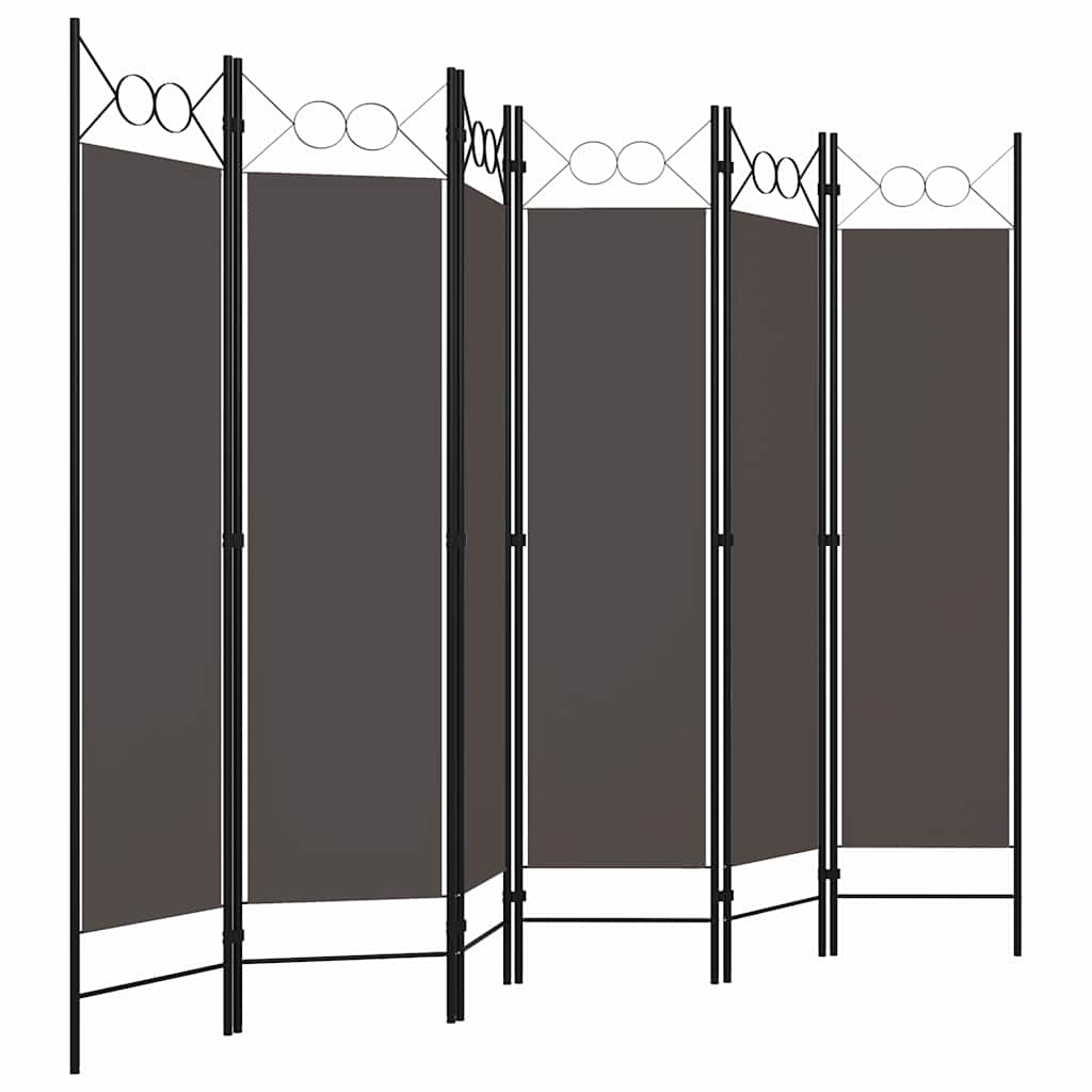 Vidaxl kamerscherm met 6 panelen 240x180 cm antraciet