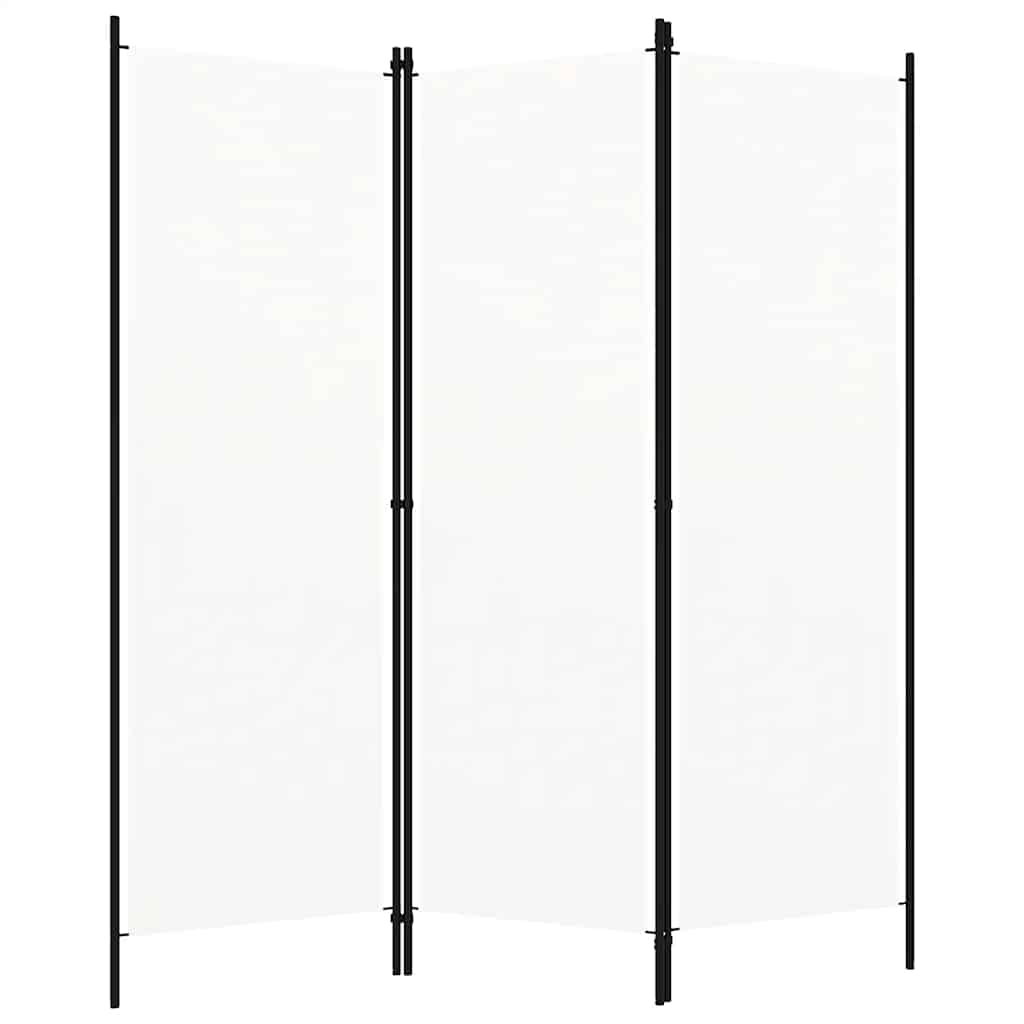 Vidaxl kamerscherm met 3 panelen 150x180 cm wit