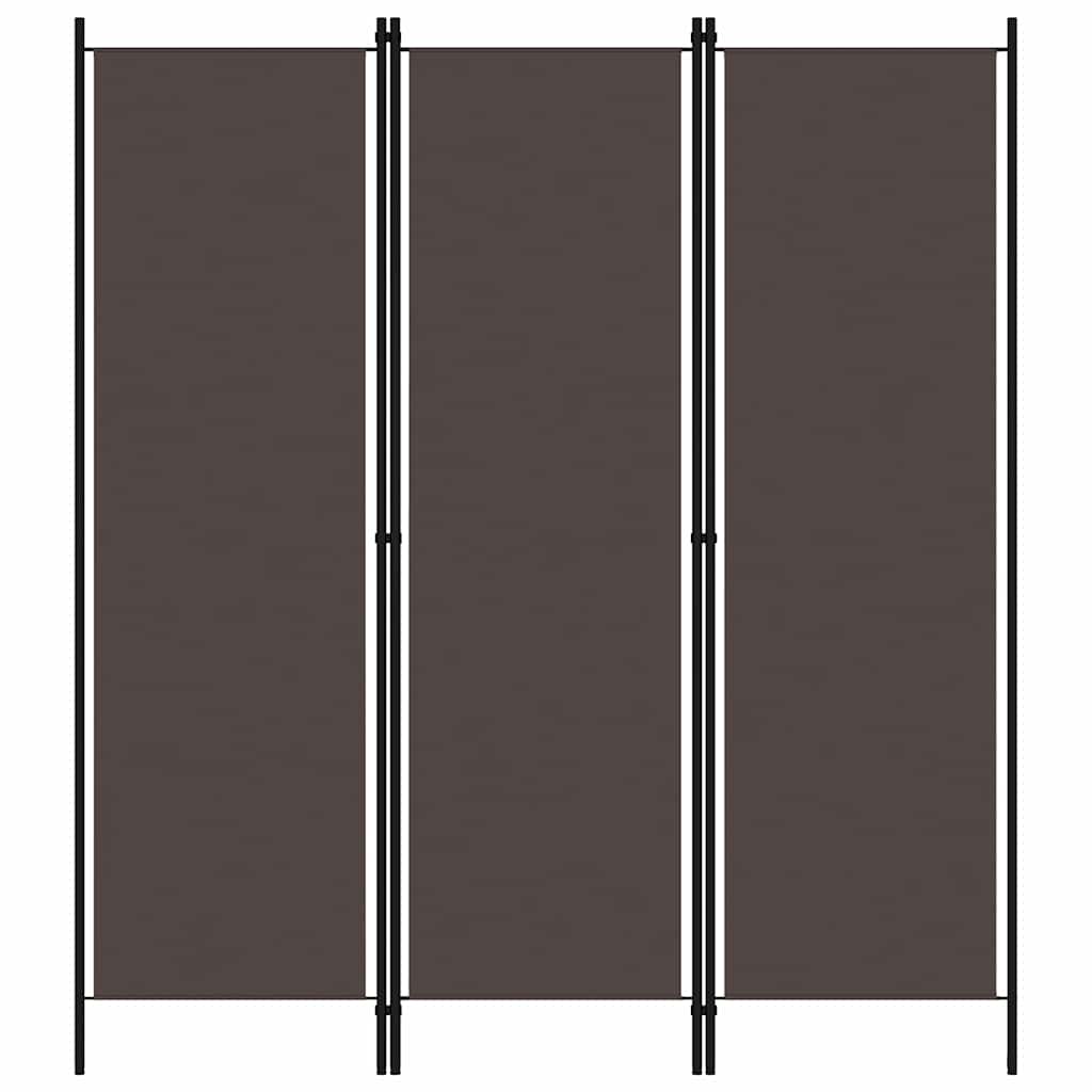 Vidaxl kamerscherm met 3 panelen 150x180 cm bruin