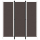 Vidaxl kamerscherm met 3 panelen 150x180 cm bruin