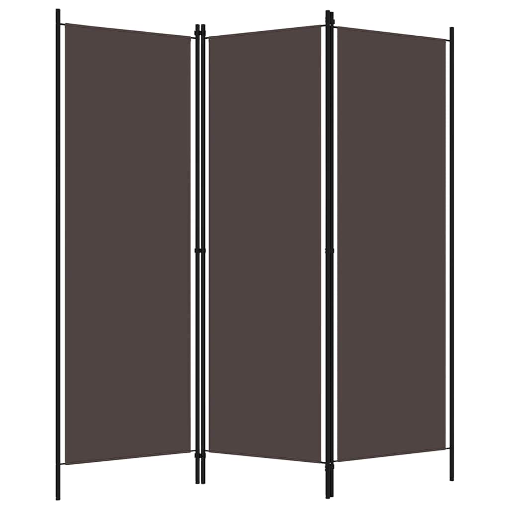 Vidaxl kamerscherm met 3 panelen 150x180 cm bruin