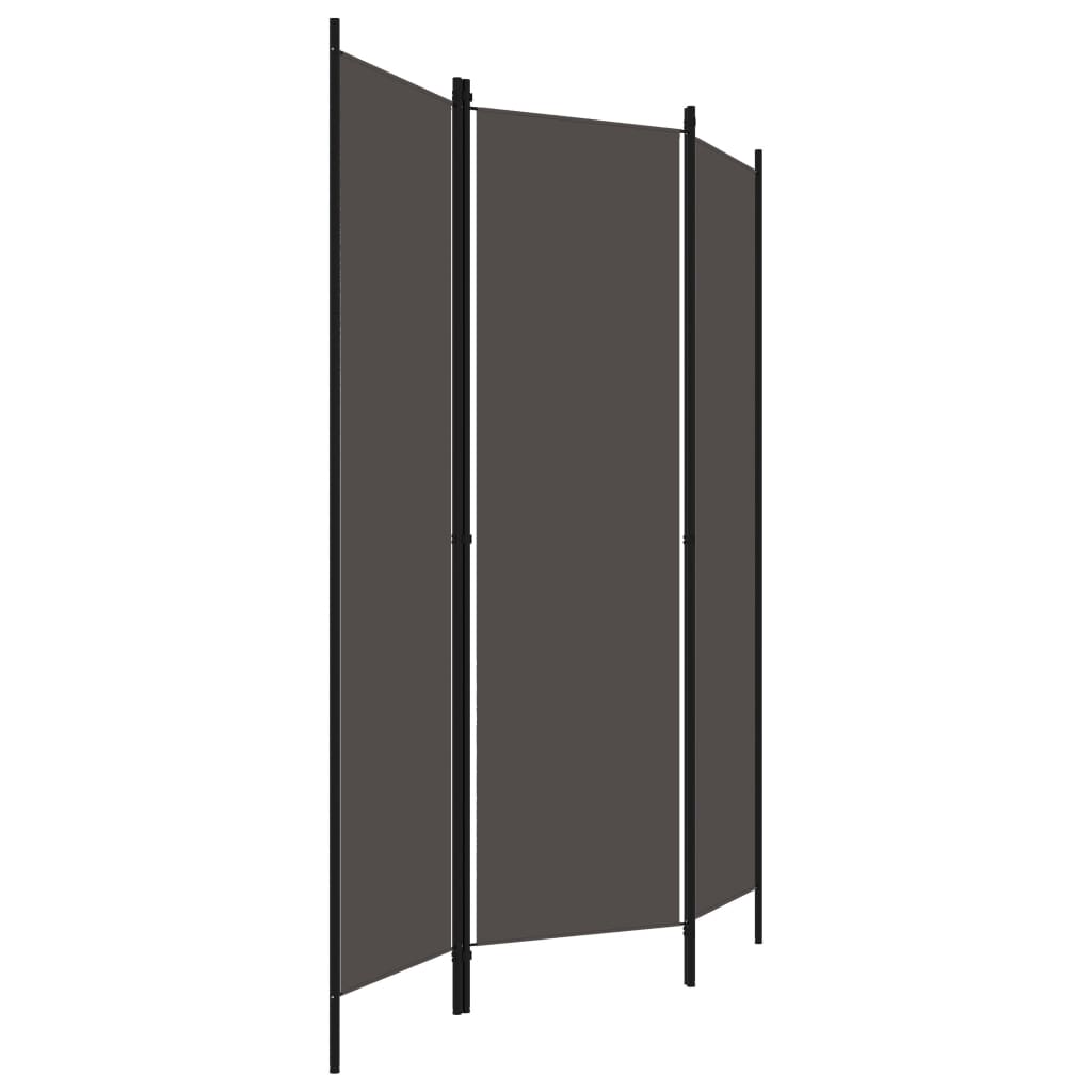 Vidaxl kamerscherm met 3 panelen 150x180 cm antraciet