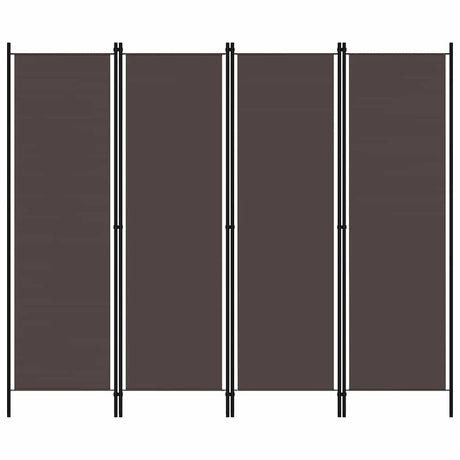 Vidaxl kamerscherm met 4 panelen 200x180 cm bruin