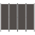 Vidaxl kamerscherm met 4 panelen 200x180 cm antraciet