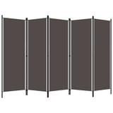 Vidaxl kamerscherm met 5 panelen 250x180 cm antraciet