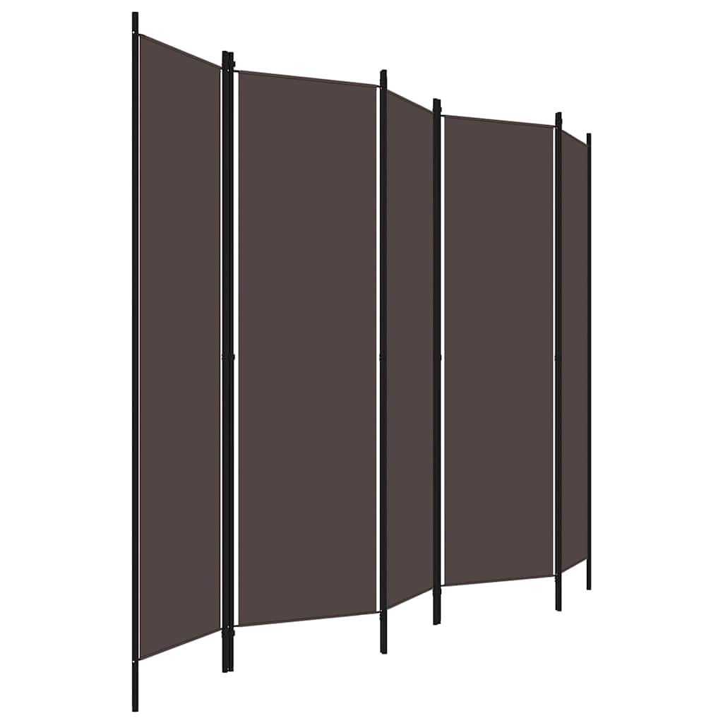 Vidaxl kamerscherm met 6 panelen 300x180 cm bruin