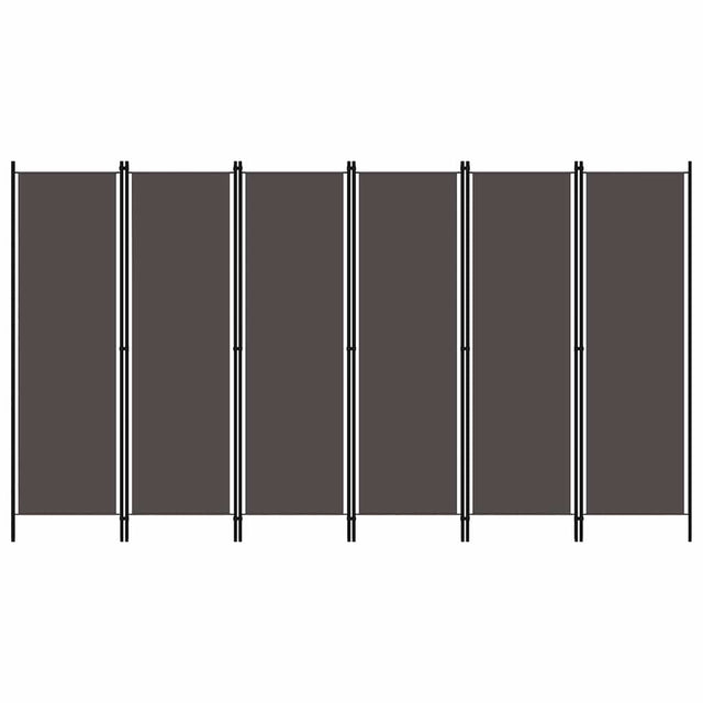Vidaxl kamerscherm met 6 panelen 300x180 cm antraciet