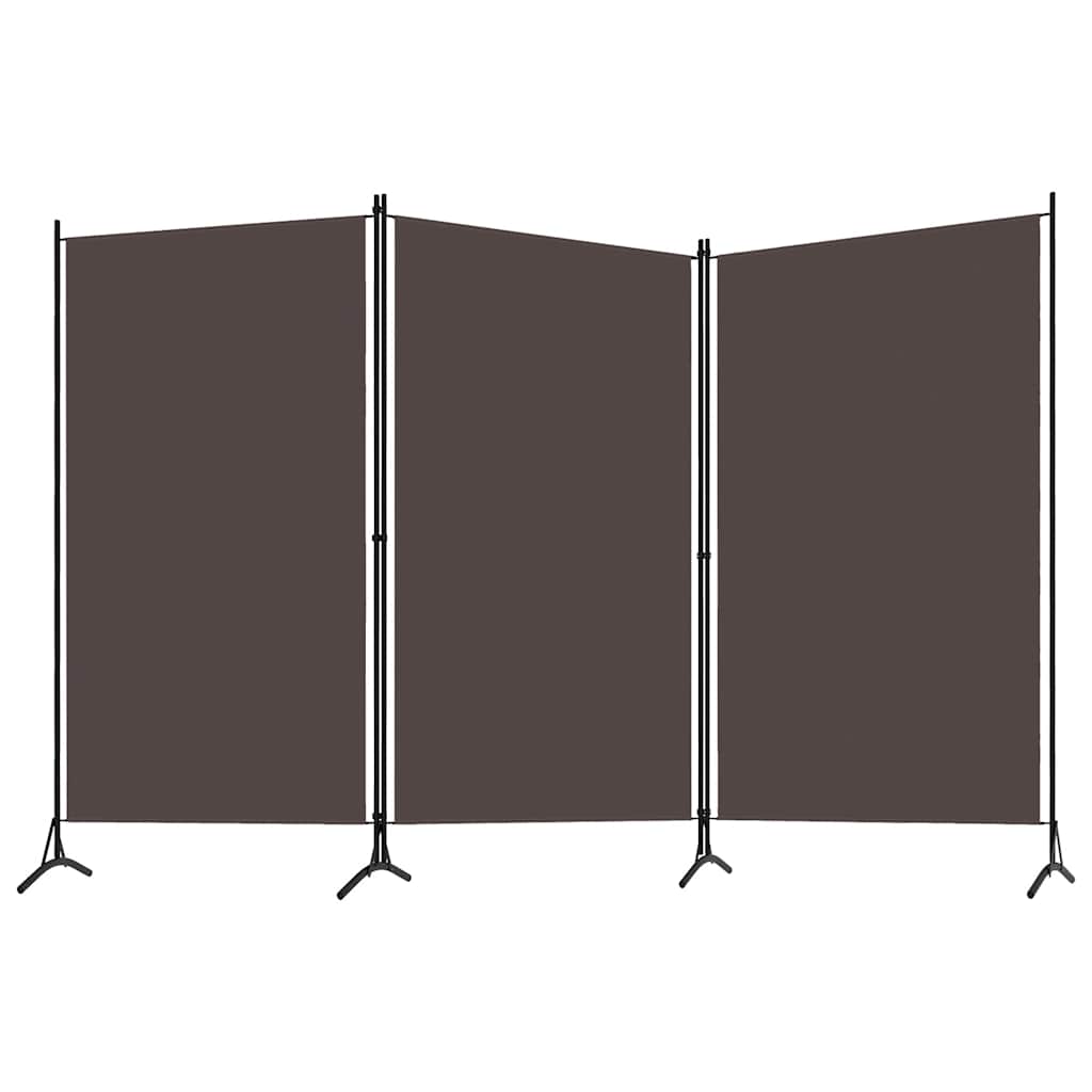 Vidaxl kamerscherm met 3 panelen 260x180 cm bruin