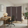Vidaxl kamerscherm met 3 panelen 260x180 cm bruin