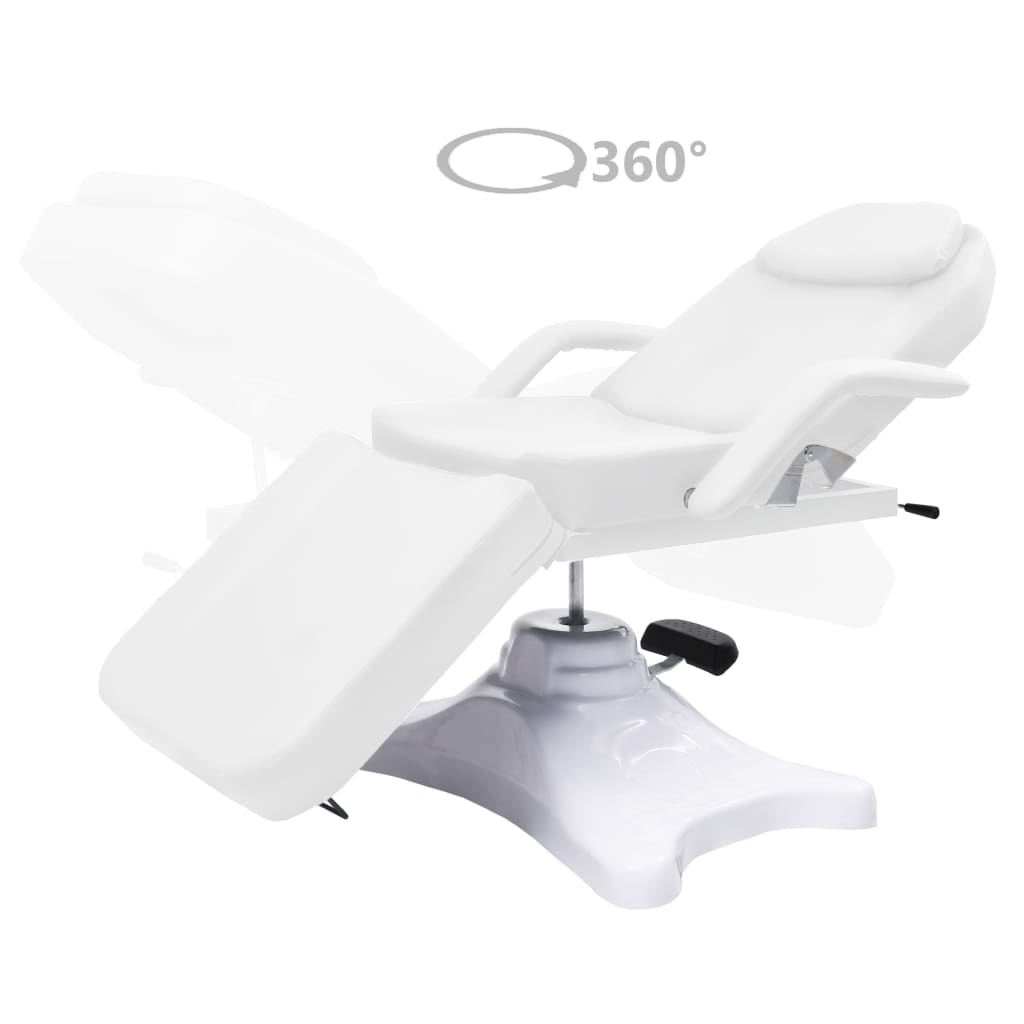 Vidaxl Massage Tabel 180x62x (86,5-118) CM White