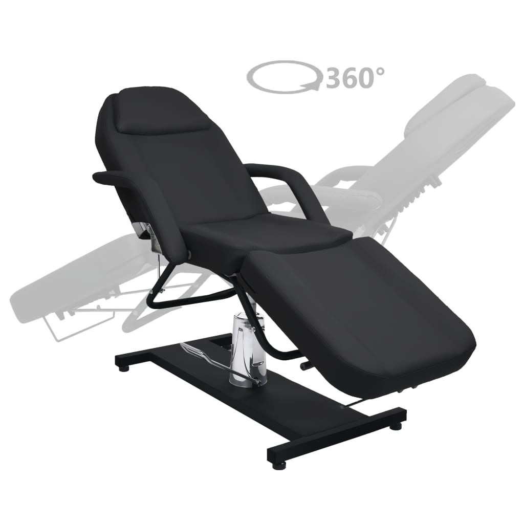 Vidaxl Massage Tabell 180x62x (87-112) cm svart