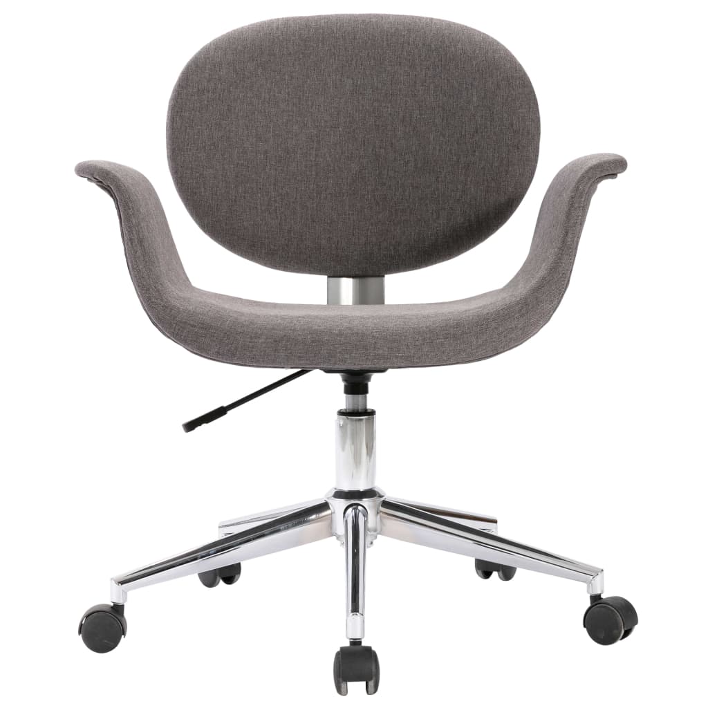 Vidaxl eetkamerstoelen draaibaar 2 st stof grijs