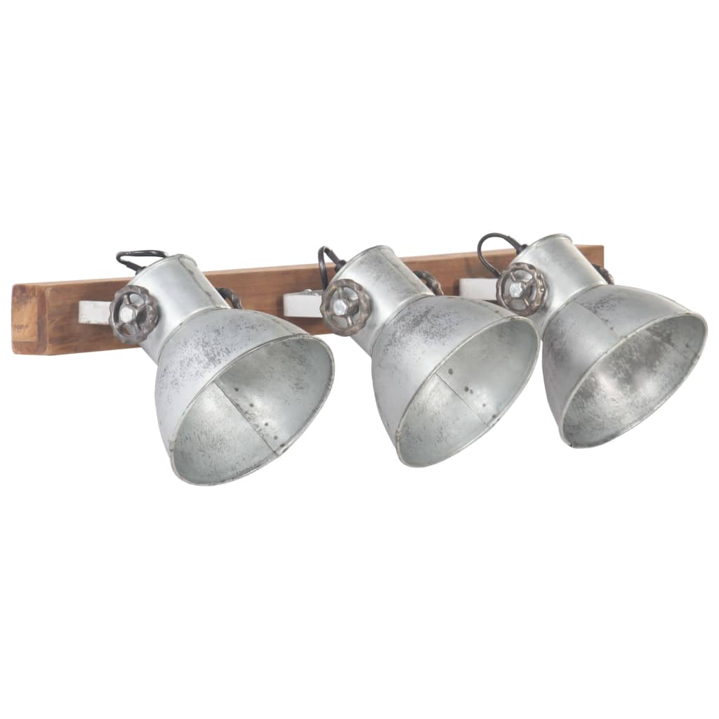 Vidaxl Wall Lampa Industrial E27 65x25 cm srebrna