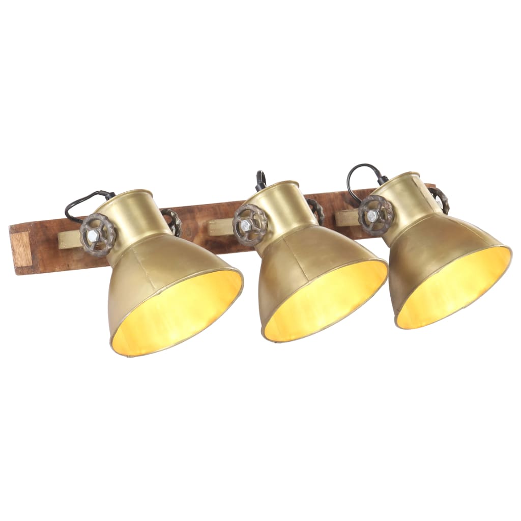 Vidaxl Wall Lamp Industrial E27 65x25 cm Ottone