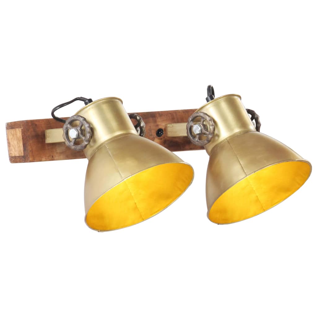 Vidaxl Wall Lamp Industrial E27 45x25 cm medenina