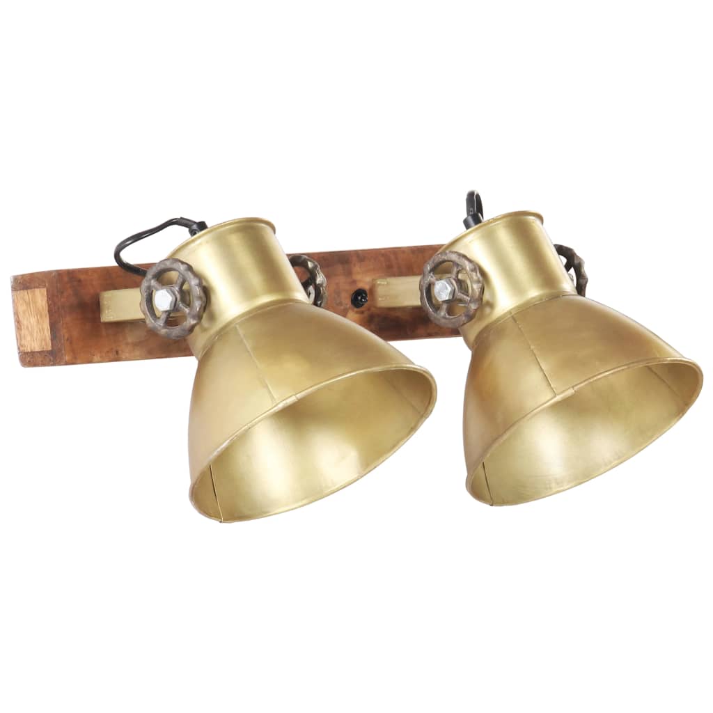 Lampa ścienna Vidaxl Industrial E27 45x25 cm mosiężne -kolan