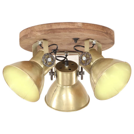 Vidaxl plafondlamp industrieel 25 w e27 42x27 cm messingkleurig