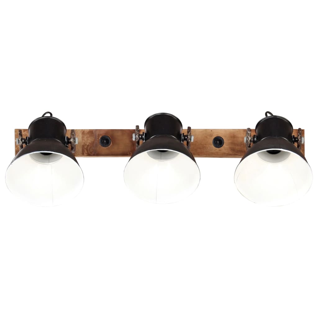 Vidaxl Wall Lamp Industrial E27 65x25 cm svart