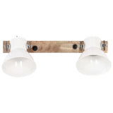 Vidaxl Wall Lamp industriale E27 45x25 cm bianco