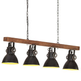 Vidaxl plafondlamp industrieel e27 mangohout zwart