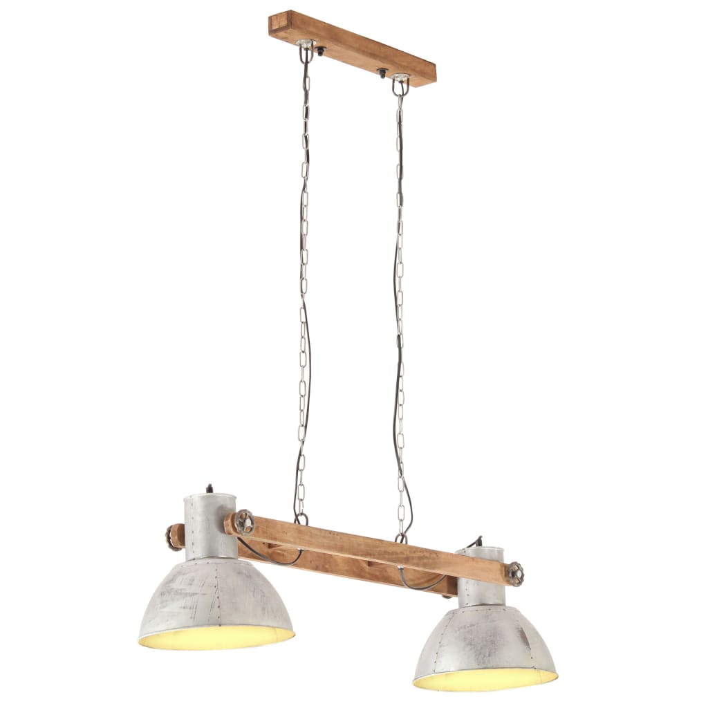 Vidaxl hänken Lamp Industrie 25 w e27 109 cm sëlwer faarweg