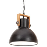 Vidaxl Hanging Lamp Industrial um 25 W e27 40 cm Schwarz