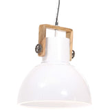 Lampa wisząca Vidaxl Industrial około 25 W E27 40 cm biały