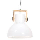 Lampa wisząca Vidaxl Industrial około 25 W E27 40 cm biały